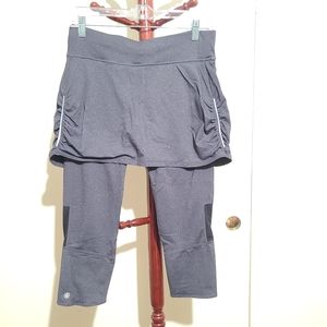 Athleta Black Leggins with Skirt Size M, Used